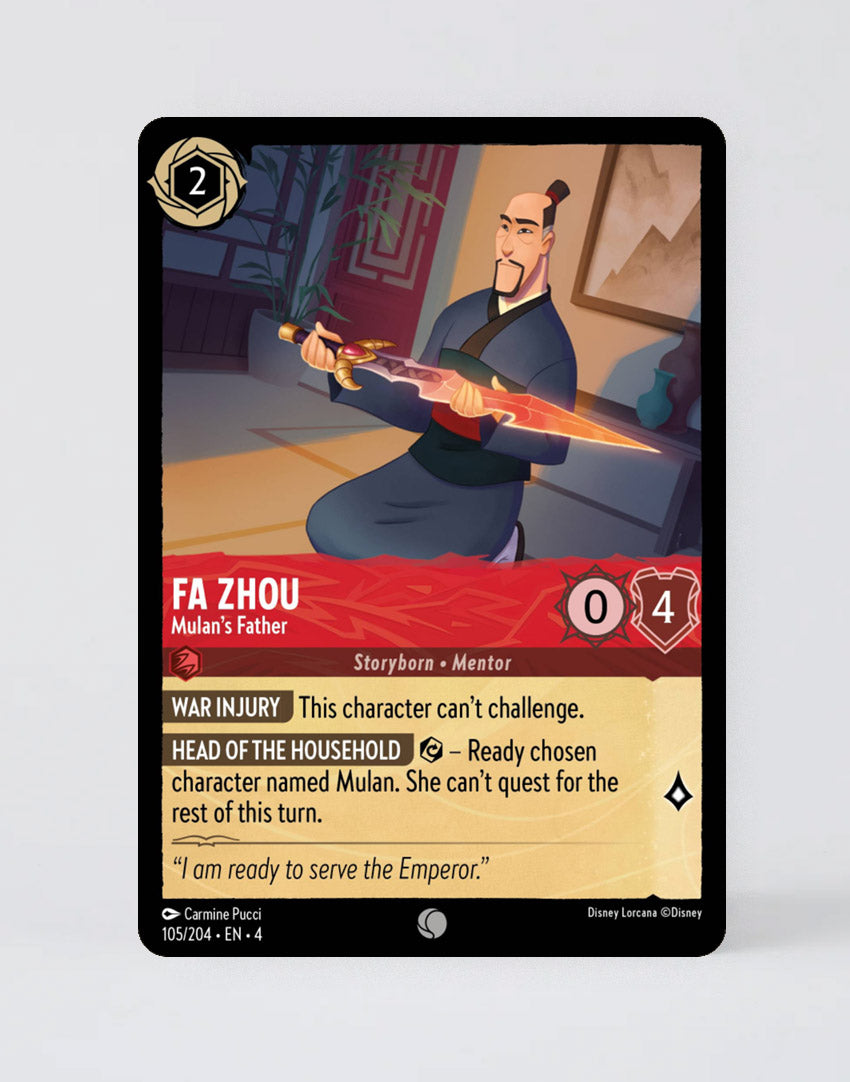 Fa Zhou - Mulan's Father - FOIL