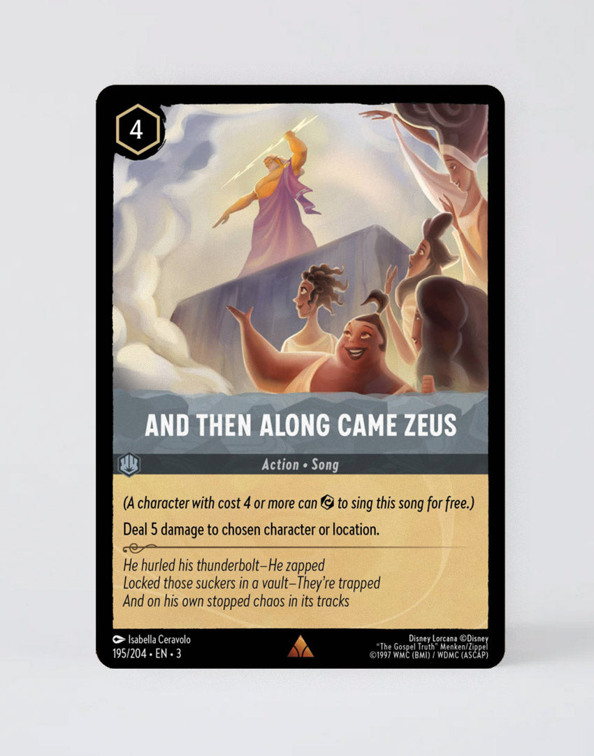 And Then Along Came Zeus