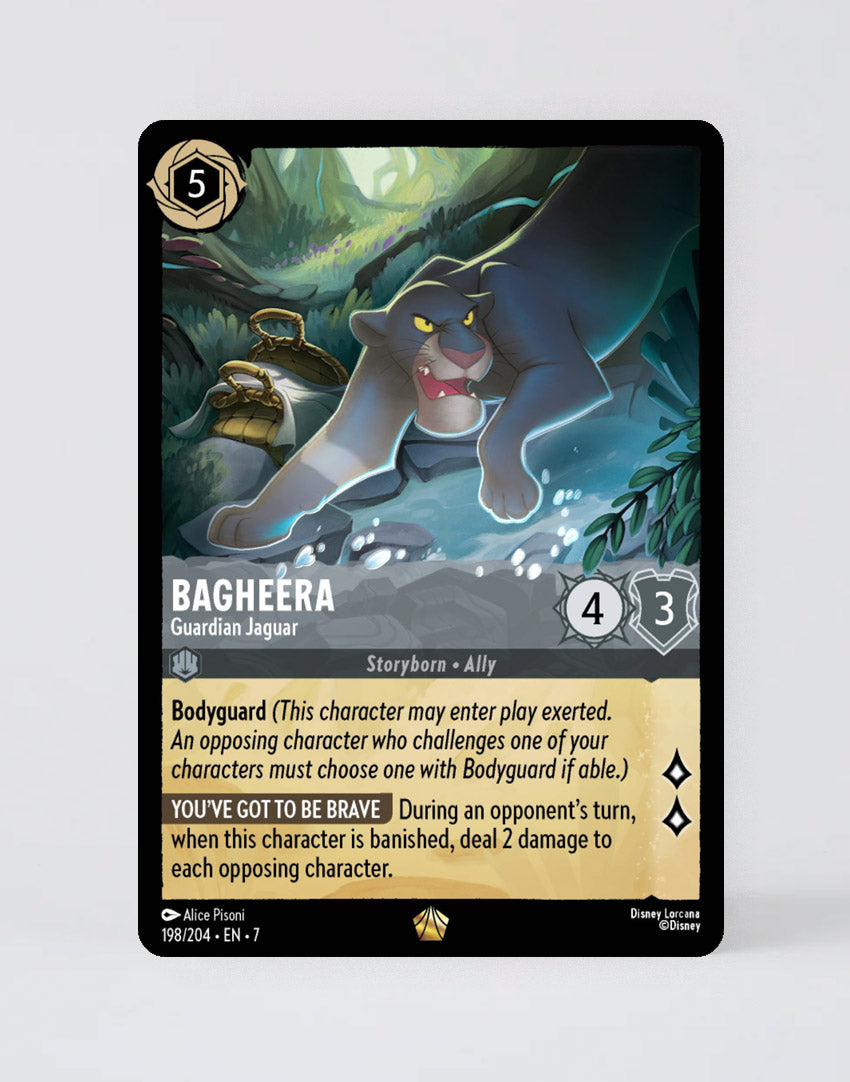 bagheera lorcana card Bagheera - Guardian Jaguar