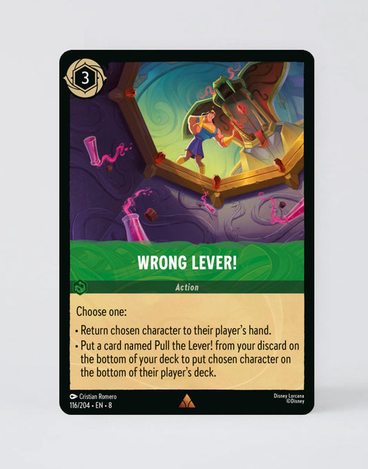Wrong Lever!