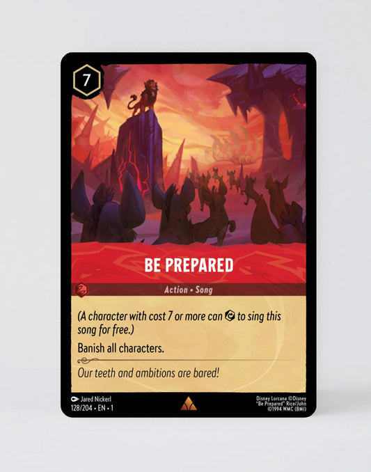 Be Prepared