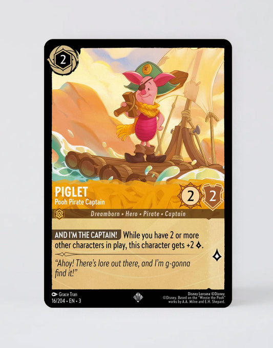 Piglet - Pooh Pirate Captain