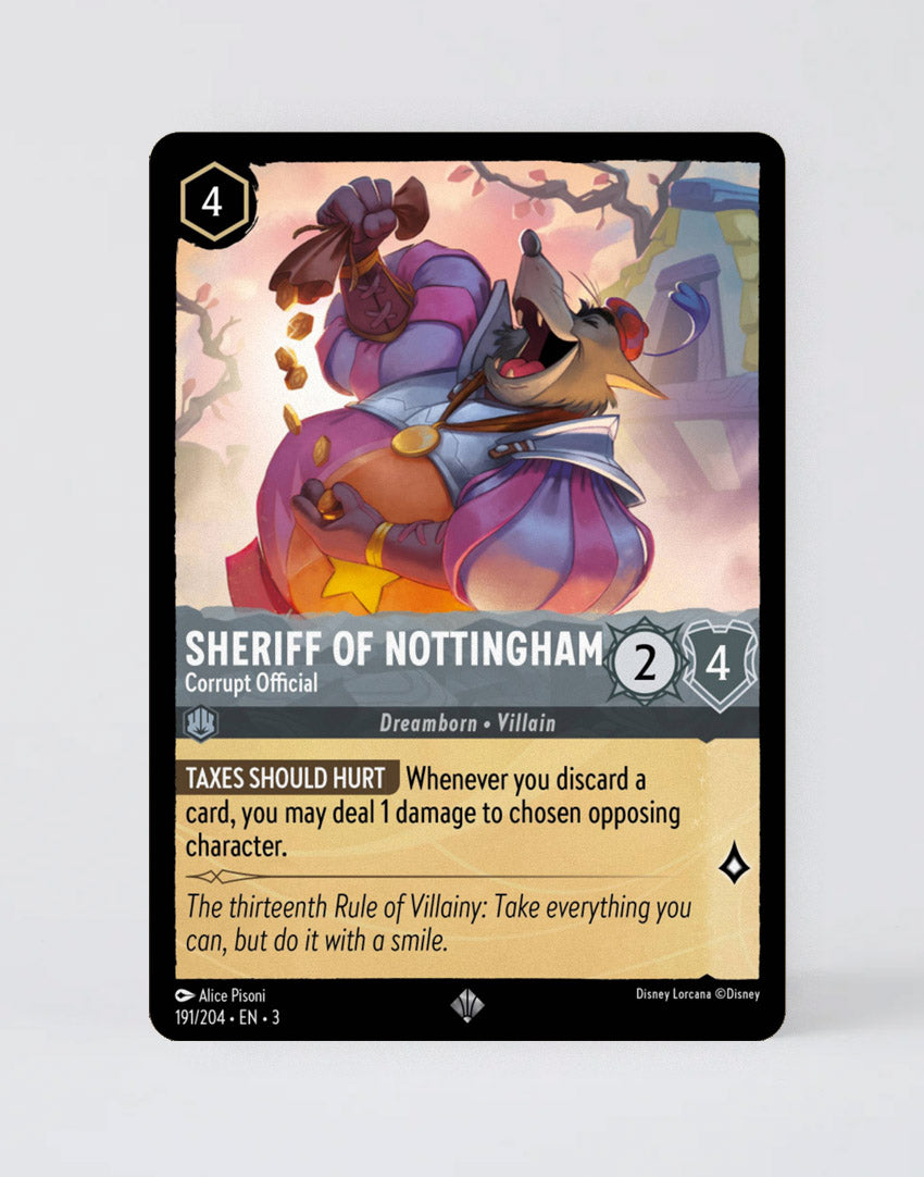 Sheriff of Nottingham - Corrupt Official