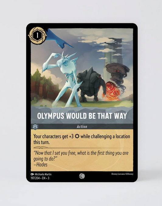 Olympus Would Be That Way