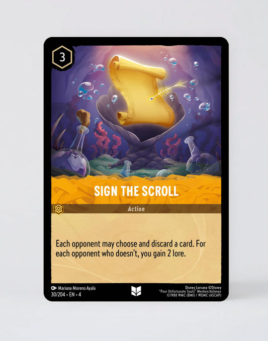 Sign the Scroll