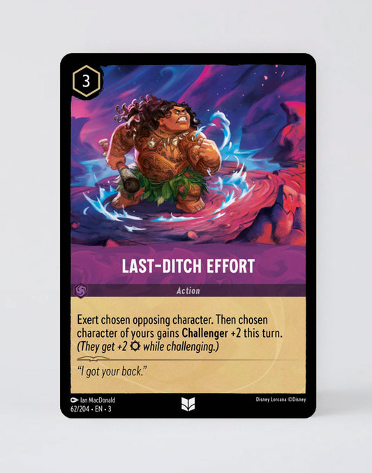 Last‐Ditch Effort