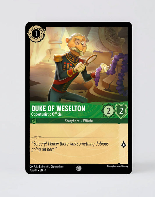 Duke of Weselton - Opportunistic Official