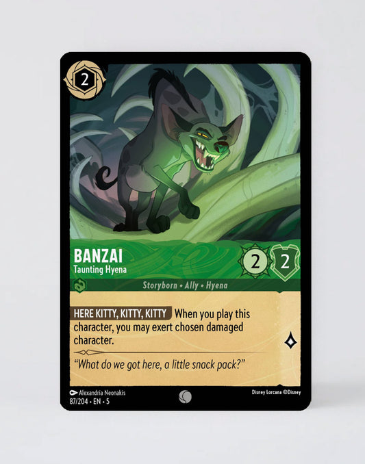 Banzai - Taunting Hyena