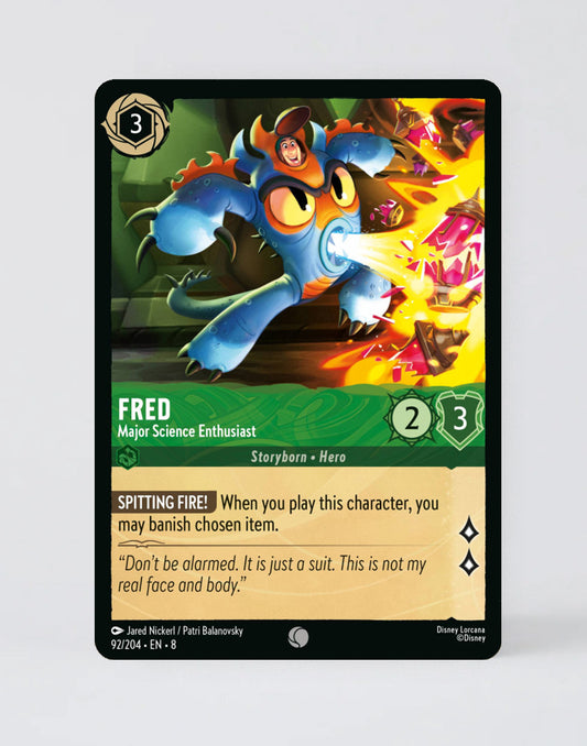 Fred - Major Science Enthusiast - FOIL