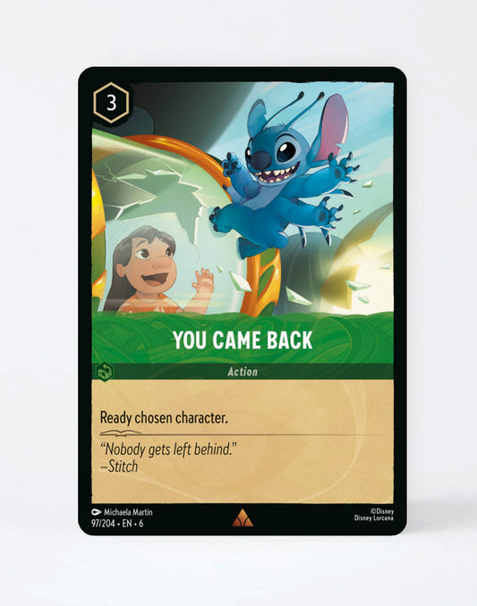 You Came Back