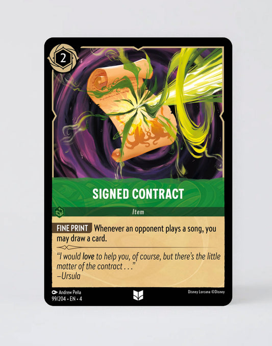 Signed Contract